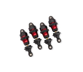 10865-RED Traxxas Shocks GTR short PTFE-coated w TiN shafts (4) - Red