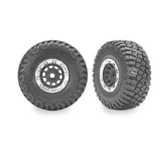 10870-GRAY Traxxas BFGoodrich Mud-Terrain double profil 1,4" OD Gris (2)