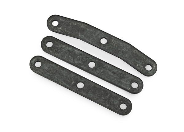 10925 Traxxas Bulkhead tie bar, front, upper (1)/ lower (2) (steel)