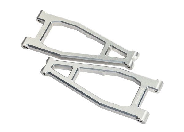 Bras de suspension Traxxas 10929X-SLVR, supérieur (avant) (aluminium 6061-T6) 