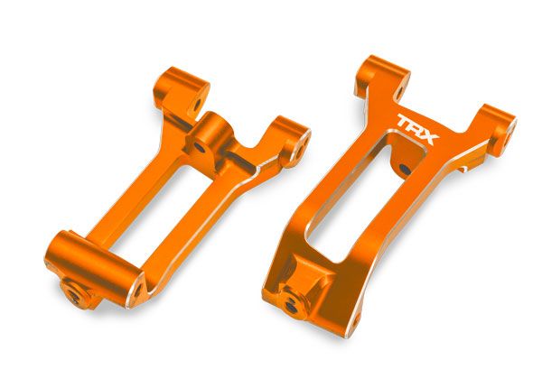 10958-ORNG Traxxas Caster blocks (c-hubs), 6061-T6 aluminum (orange)