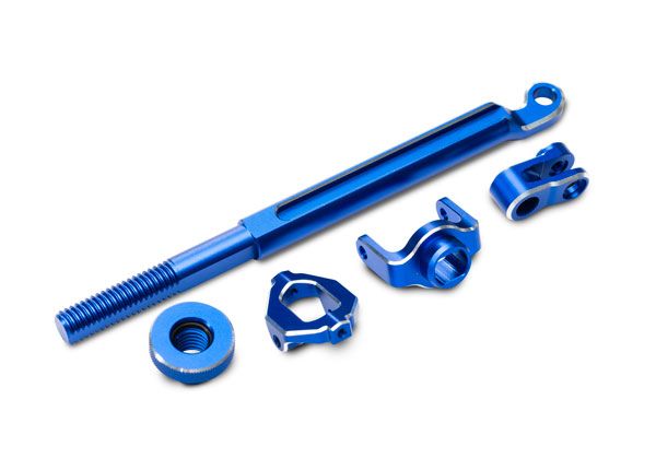 10958-BLUE Traxxas Brake linkage, front (blue-anodized 6061-T6 aluminum)