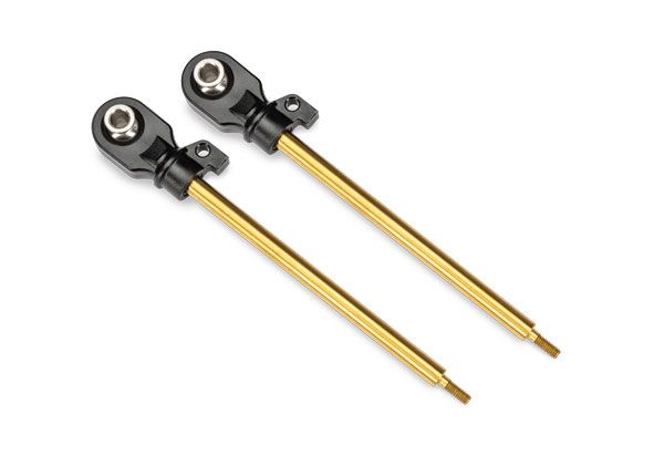 10964T Traxxas Shock shafts, GT-Maxx, 110mm (TiN-coated) (2)