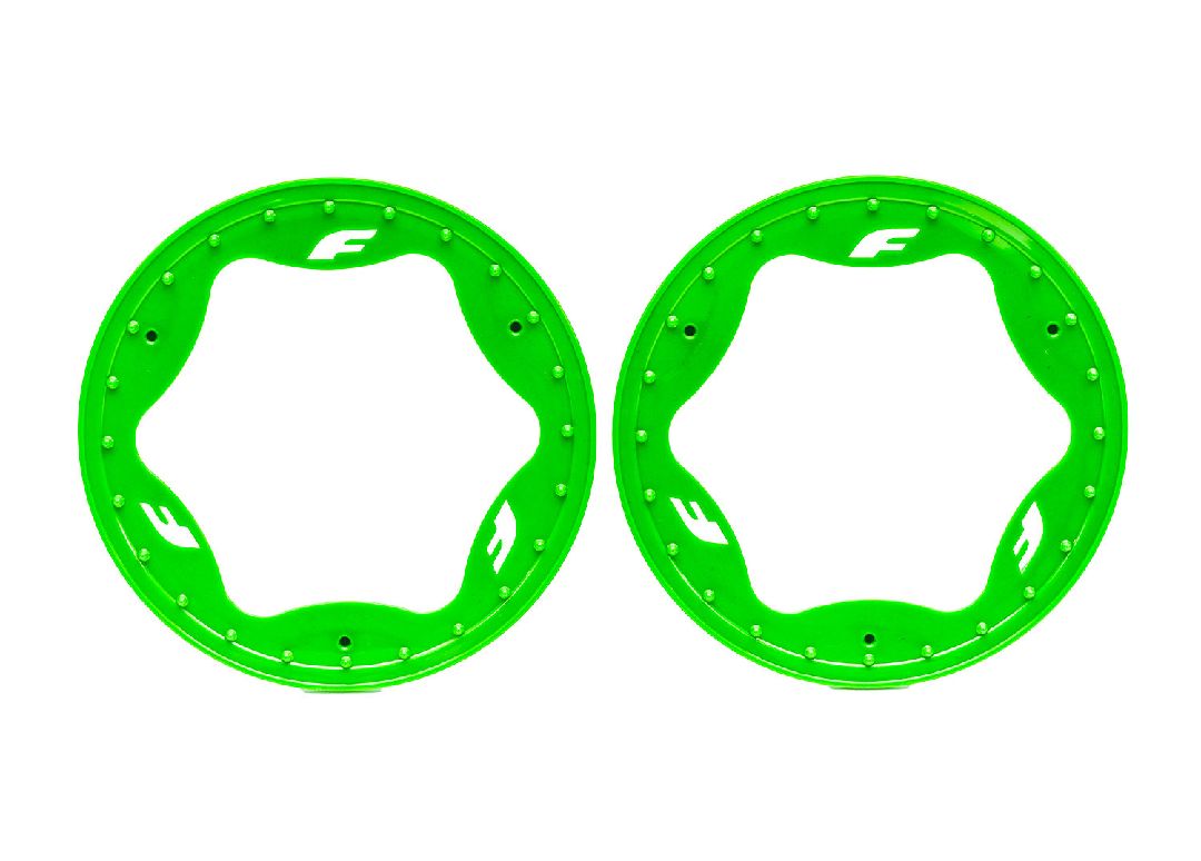 10977-GRN Traxxas Beadlock Rings Rear Green
