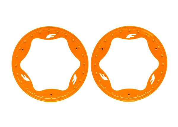 10977-ORNG Traxxas Beadlock Rings Rear Orange