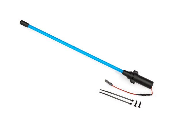 10992-BLUE Traxxas Whip light, LED (assemblée) (1), bleu 