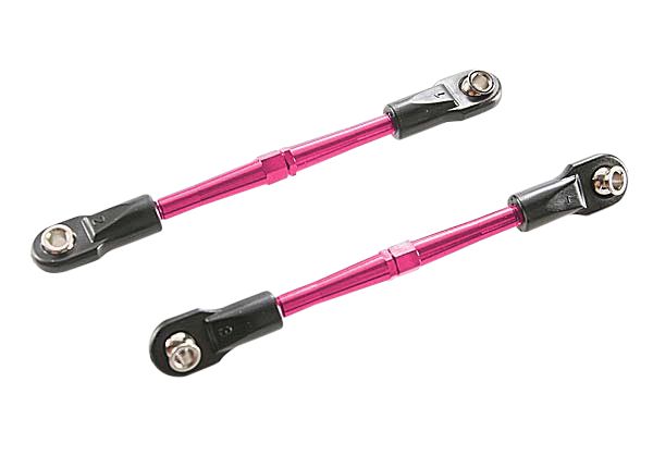 3139P Traxxas 59mm Aluminum Turnbuckle Toe Link (Pink) (2)