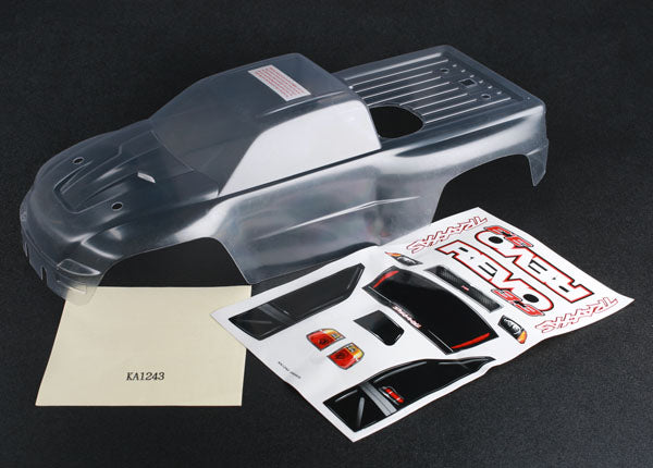 5387 Traxxas Body, Revo 3.3 (Clear, Requires Painting)/ Window, Light