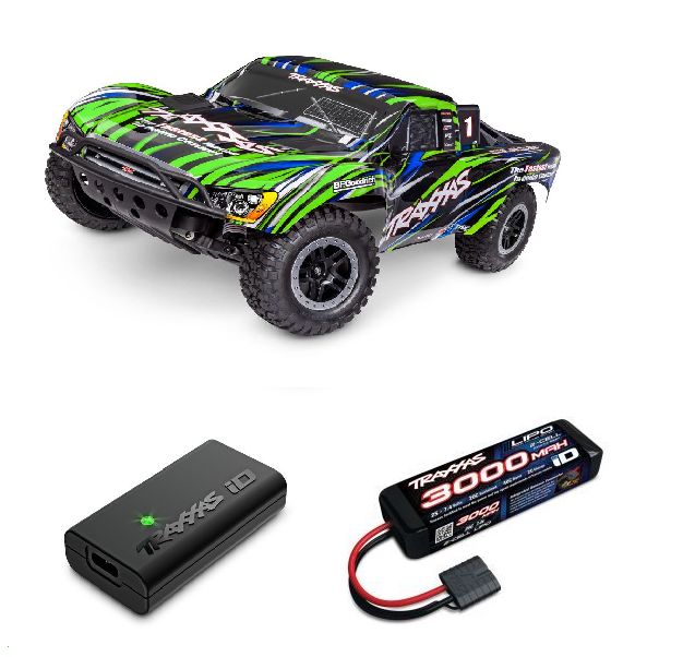 58334-4GREEN Traxxas 1/10 Slash 2WD, BL-2s HD Brushless, Clipless - Green [PROMO: Free charger/battery]