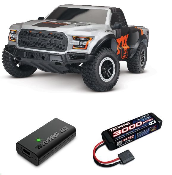 TRA58394-4FOX Traxxas 1/10 F150 Raptor BL-2S HD Clipless - Fox 