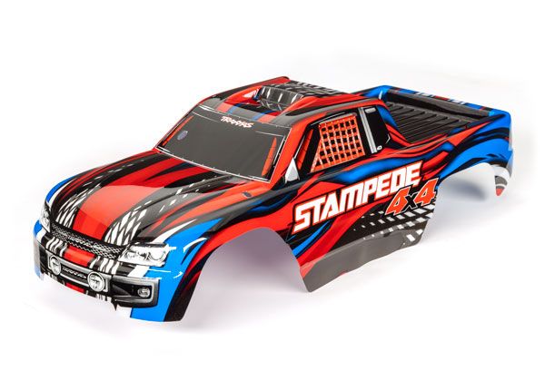 6729R Traxxas Body, Stampede 4X4, Red (Painted, Decals Applied)