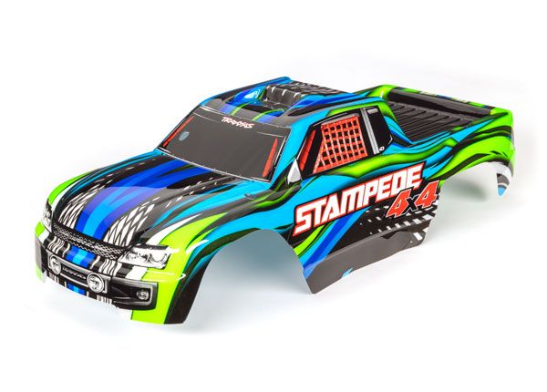 6729X Traxxas Body, Stampede 4X4, Blue (Painted, Decals Applied)