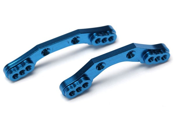 7537X Traxxas LaTrax Torres de choque, delanteras y traseras, aluminio (azul)