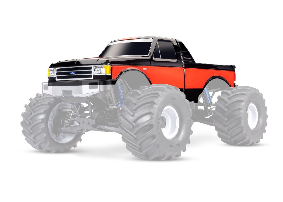 7691-BLK Traxxas Body, X-Maxx MT Ford F150 Black