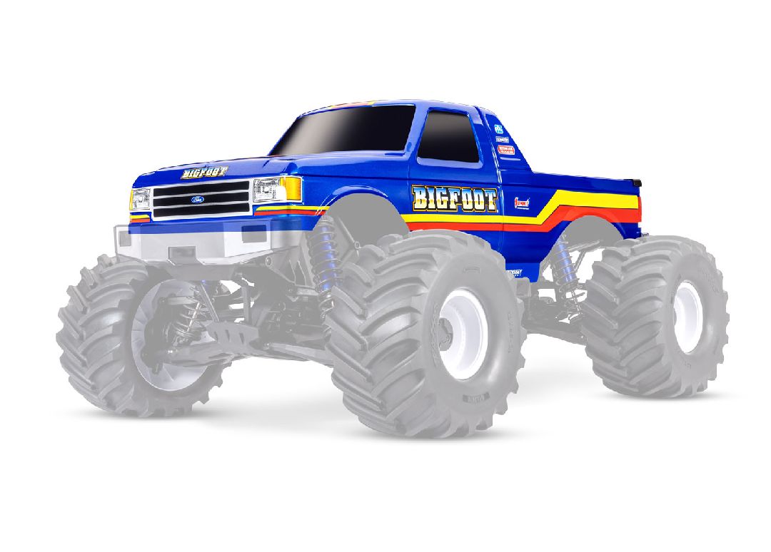 7691-BLUE Traxxas Body, X-Maxx MT Ford F150, Bigfoot #8