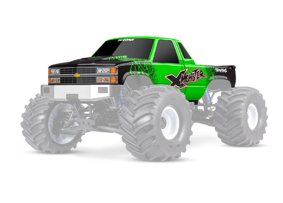7697-GRN Traxxas Body, X-Maxx MT Chevy GMT400 CK - Green