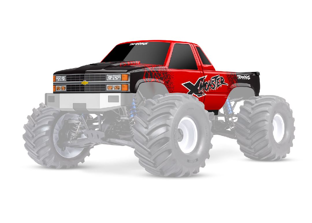 Carrosserie Traxxas 7697-RED, X-Maxx MT Chevy GMT400 CK - Rouge