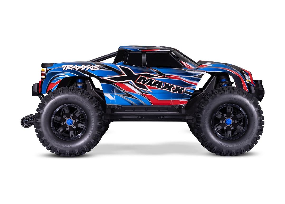 77096-4BLUE Monster Truck sans balais à ceinture Traxxas X-Maxx VXL-8s - Bleu