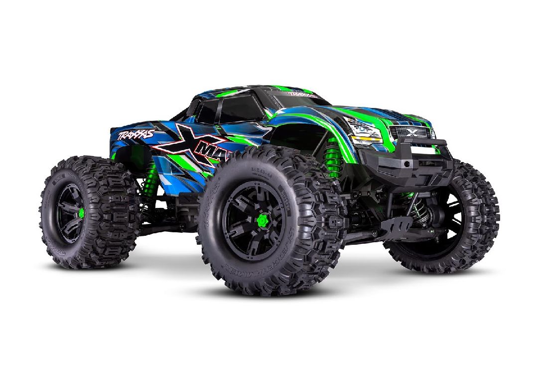 77096-4GREEN Monster Truck sans balais à ceinture Traxxas X-Maxx VXL-8s - Vert