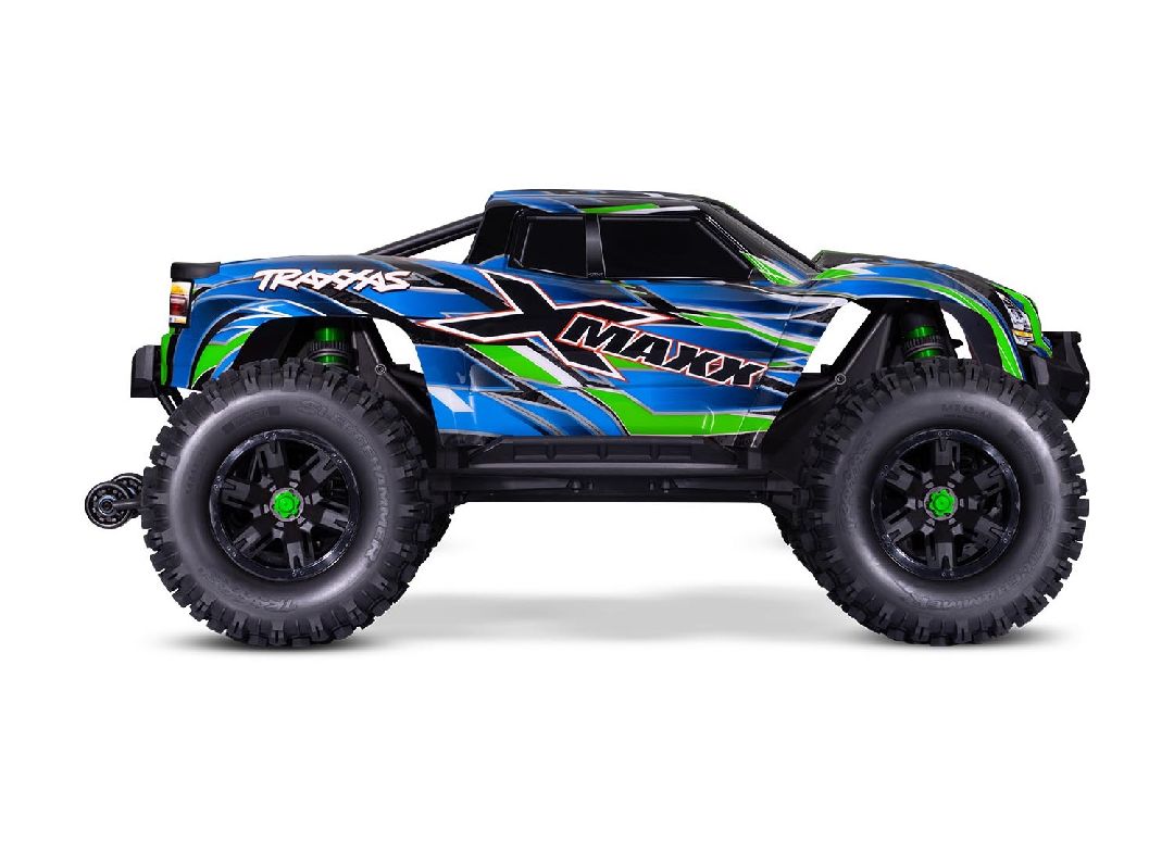 77096-4GREEN Traxxas X-Maxx VXL-8s Monster Truck con cinturón y sin escobillas - Verde