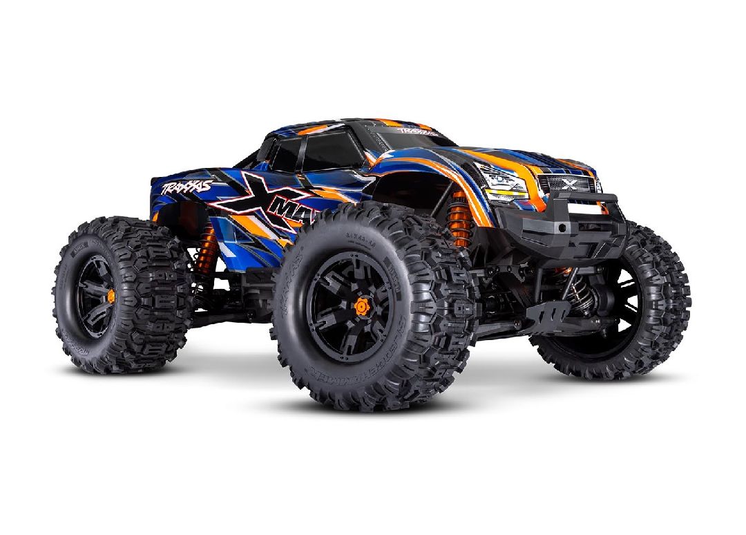 77096-4ORANGE Traxxas X-Maxx VXL-8s Monster Truck con cinturón y sin escobillas - Naranja