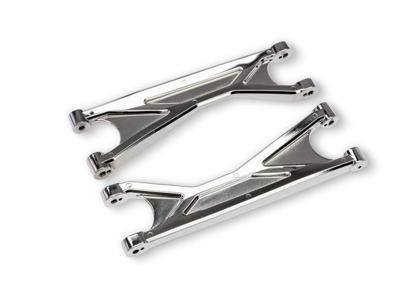 7829-CHRM Traxxas Suspension arms, chrome, upper heavy duty (2)