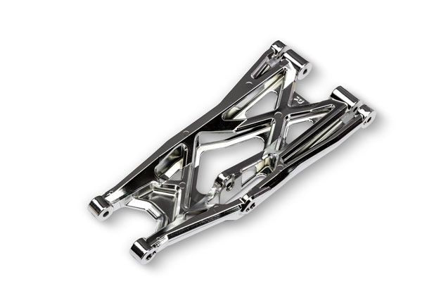 7830-CHRM Traxxas Suspension arm, chrome, lower (right, heavy duty (1)