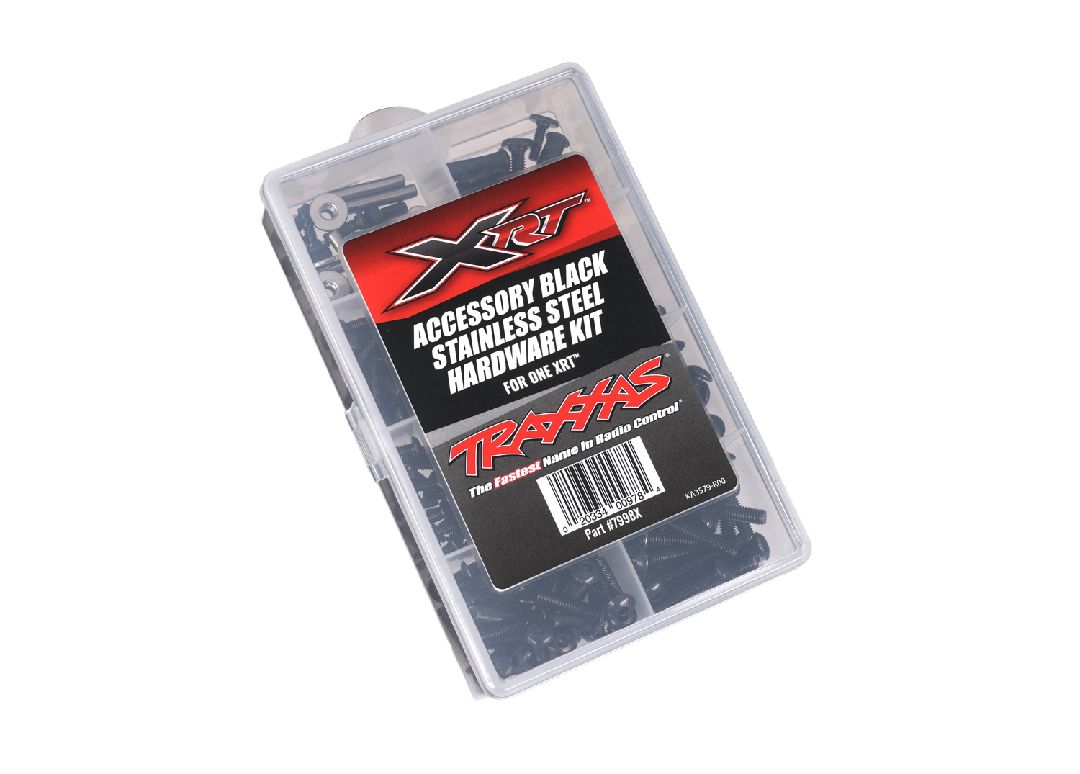 7998X Traxxas Hardware Kit Black Stainless Steel XRT