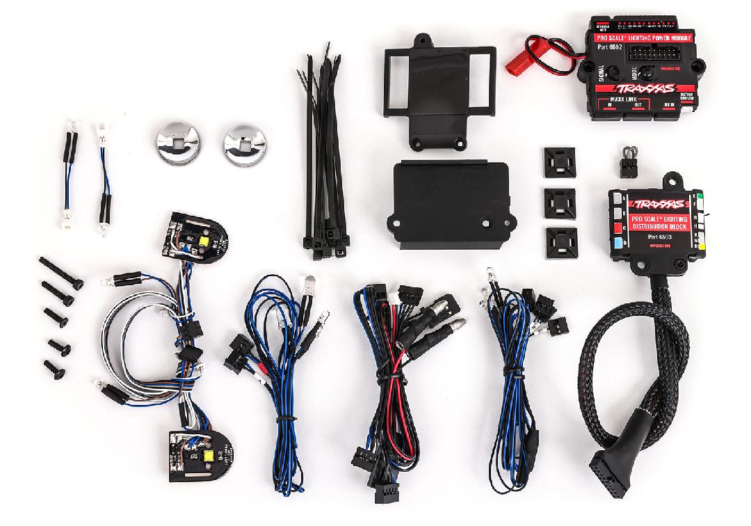 8090X Ensemble d'éclairage LED Traxxas TRX-4 Blazer ('69 et '72) avec module d'alimentation