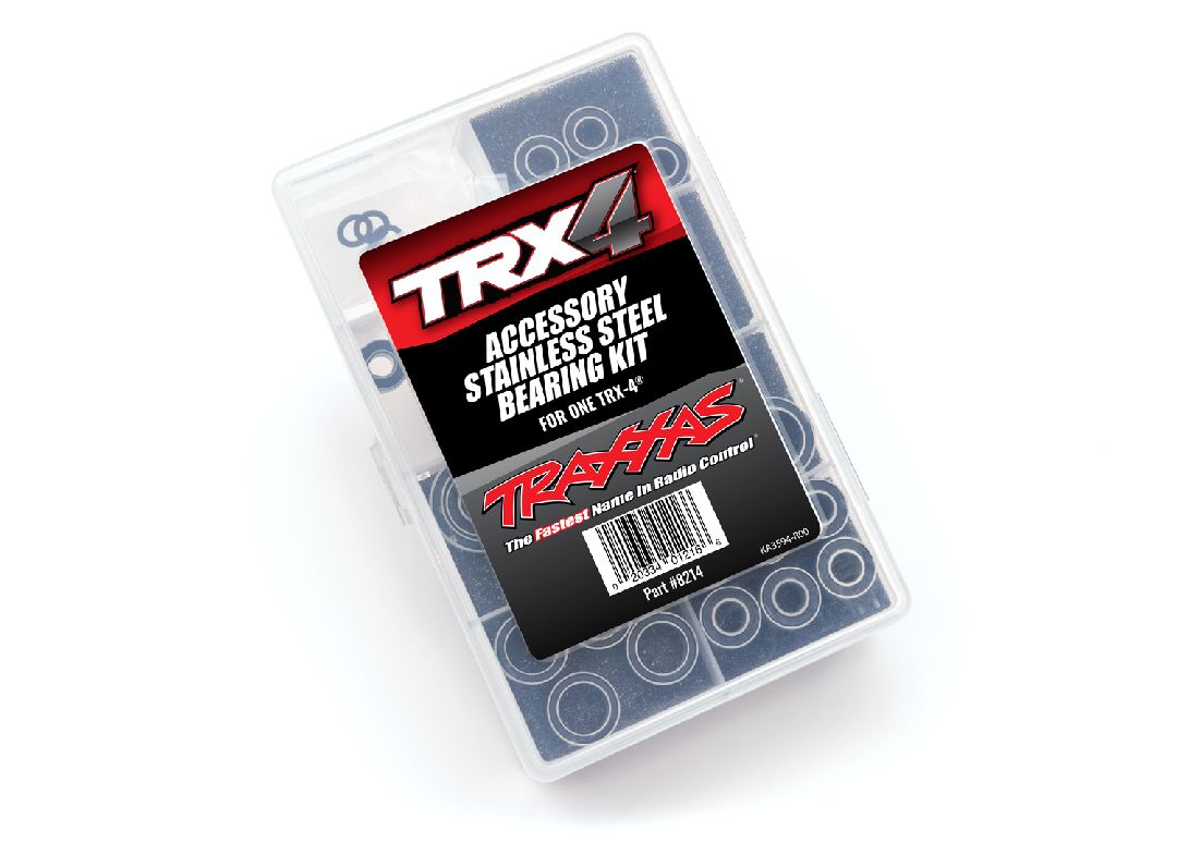 8214 Traxxas Kit de rodamientos de bolas de acero inoxidable TRX-4 (completo)