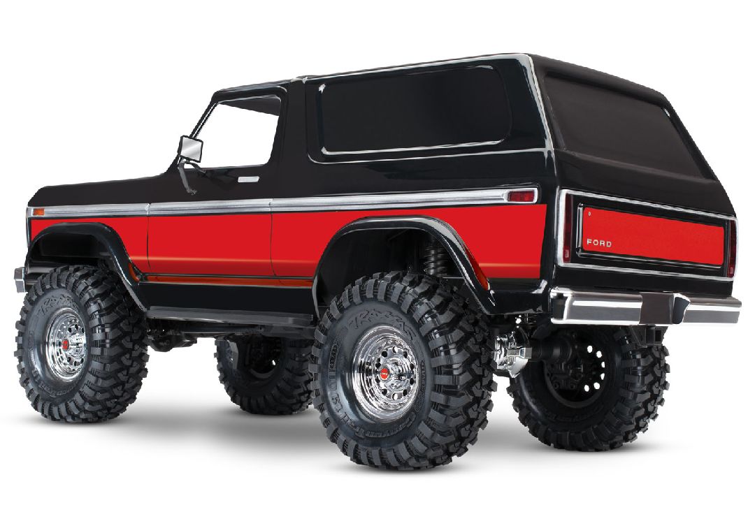 82246-4RED Traxxas TRX-4 1979 Ford Bronco Clipless Body - Red