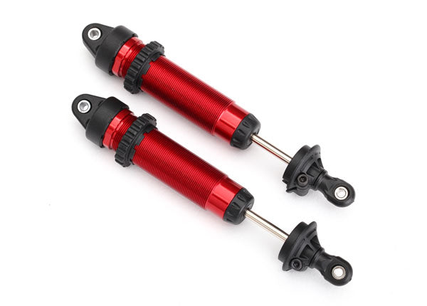 8450R Traxxas Shocks, GTR, 134mm, aluminum (red-anodized)