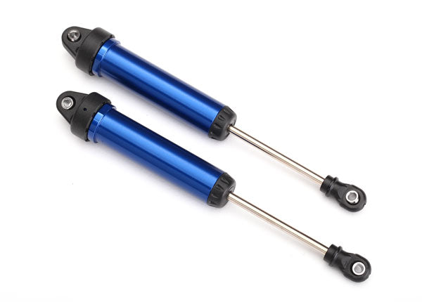 8451X Traxxas Shocks, GTR, 134mm, aluminum (blue-anodized) (complete)