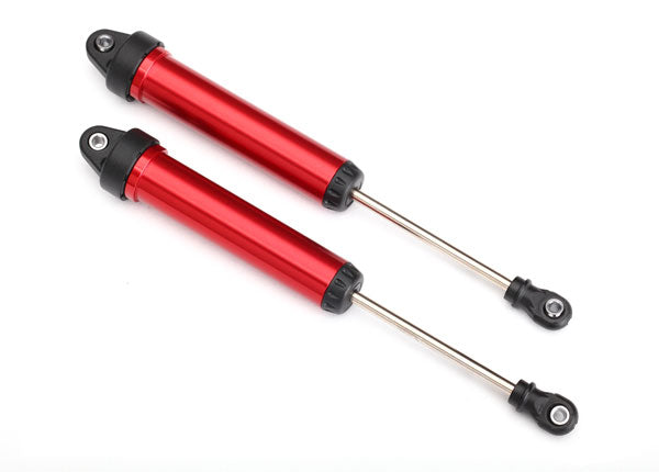 8461R Traxxas Shocks, GTR, 160mm, aluminum (red-anodized) (complete)