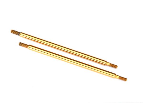 8463T Traxxas Shock shaft, 74mm (GTR) (rear) (TiN-coated) (2)