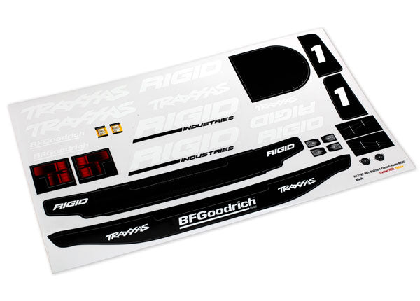 8516 Traxxas Decals, UDR, Rigid Edition