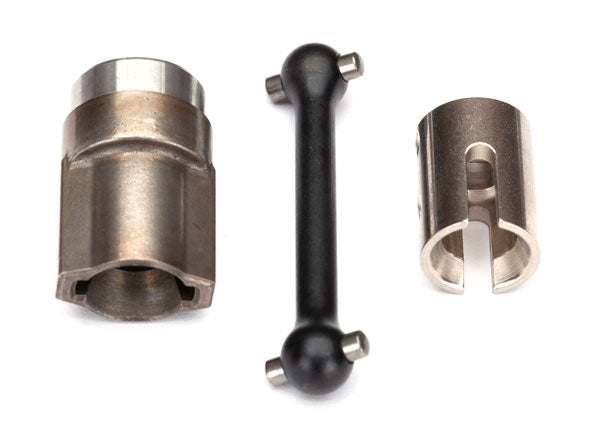 8556X Traxxas Driveshaft, center, front (steel)/ 2.5x12 screw pin