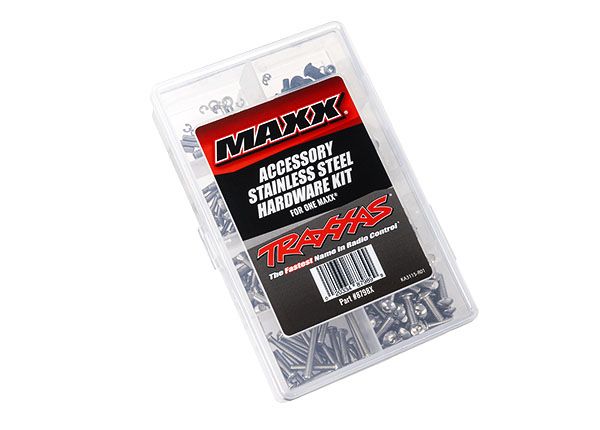 8798X Kit de matériel Traxxas en acier inoxydable Maxx