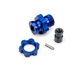 9087-BLUE Traxxas Wheel hub, splined, 17mm, short (blue-anodized) (1)
