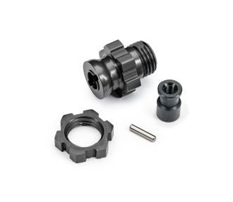 9087-GRAY Traxxas Wheel hub, splined, 17mm, short (gray-anodized) (1)
