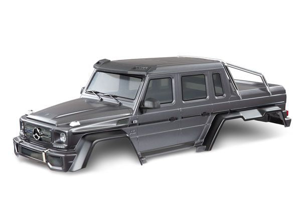 9129-SLVR Traxxas Body, Mercedes-Benz G 63 (matte graphite metallic)