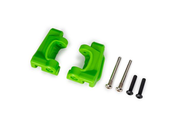 9136-GRN Traxxas Caster blocks, extreme heavy duty, green(2)(#9180/9181)