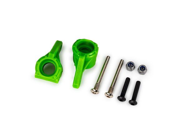 9137-GRN Traxxas Steering blocks, extreme HD, green(2)(#9180/9181/9182)