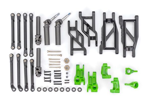 9180-GRN Traxxas Upgrade Kit, HD, green (fits 2WD Rustler/Stampede)
