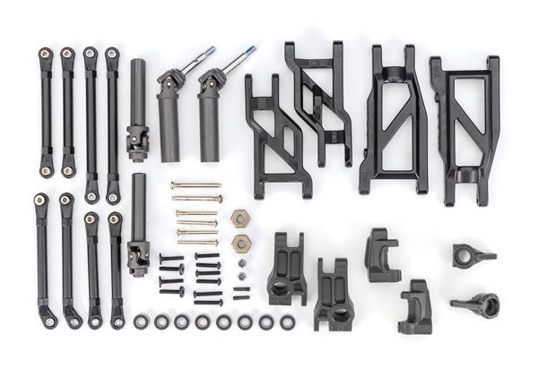 9180 Traxxas Upgrade Kit, HD, black (fits 2WD Rustler/Stampede)