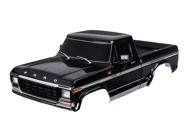 9230-BLACK Carrosserie Traxxas, Ford F-150 (1979) Noir - Peinte, Décalcomanies appliquées