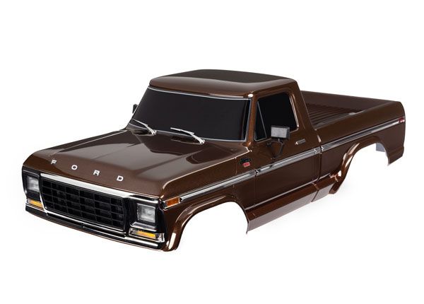 9230-BROWN Carrocería Traxxas, Ford F-150 (1979) Marrón - Pintado, Calcomanías Aplicadas