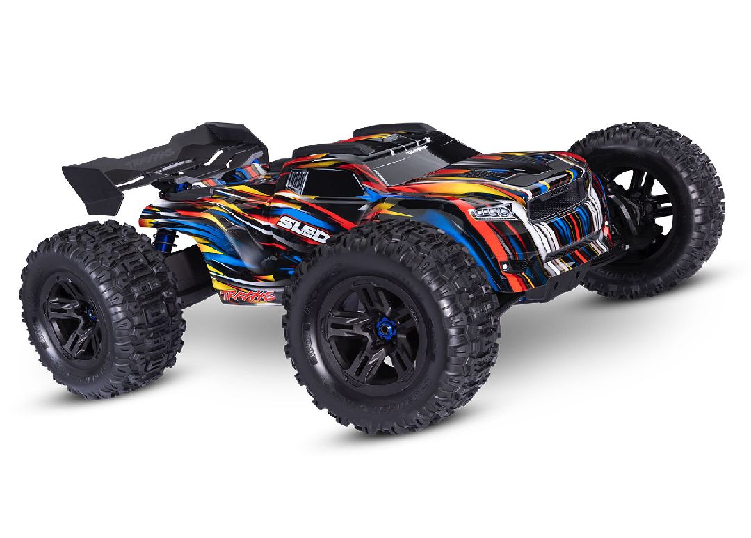 95096-4BLUE Traxxas Sledge 1/8 with Belted Sledgehammer tires - Blue