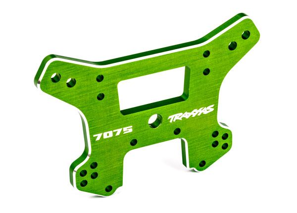 9638G Traxxas Shock Tower, Rear, 7075-T6 Aluminum (Green-Anodized)