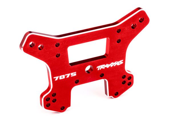9638R Traxxas Shock Tower, Rear, 7075-T6 Aluminum (Red-Anodized)